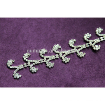 Clear Crystal Rhinestone Trim for Garment, Bags, Dresses Decoration